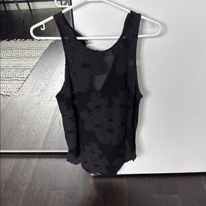 Wilfred Black Floral Sleeveless Top